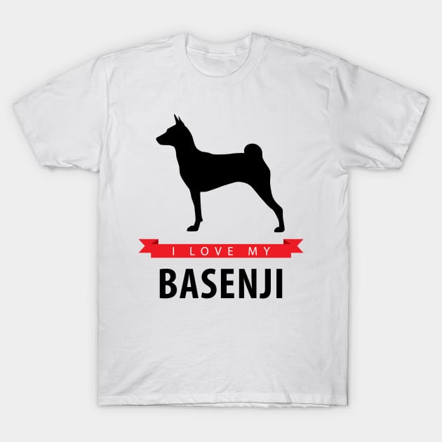 I Love My Basenji T-Shirt by millersye